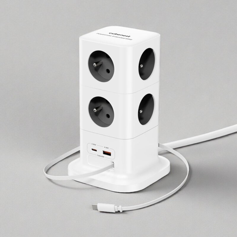 Cubenest PowerCube Extended USB A+C PD 20 W 1,5 m szara