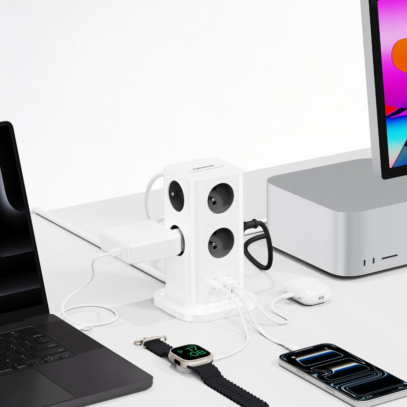 Cubenest PowerCube Extended USB A+C PD 20 W 1,5 m szara