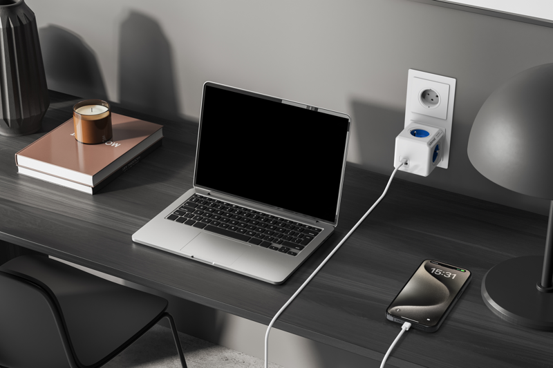 Cubenest PowerCube Original USB A+C PD 20 W niebieska