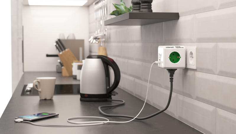 Cubenest PowerCube Extended USB A+C PD 20 W 1,5 m