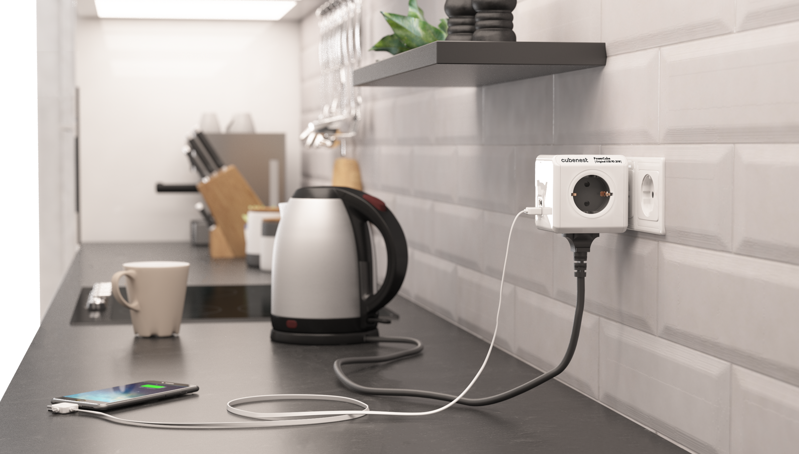 Cubenest PowerCube Extended USB A+C PD 20 W 1,5 m