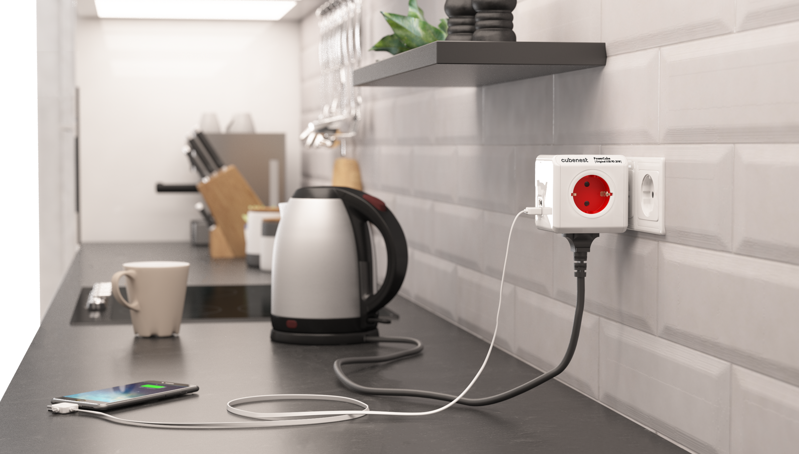 Cubenest PowerCube Extended USB A+C PD 20 W 1,5 m