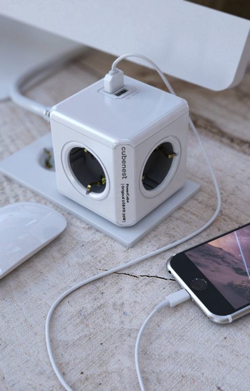 Cubenest PowerCube Extended USB A+C PD 20 W 1,5 m